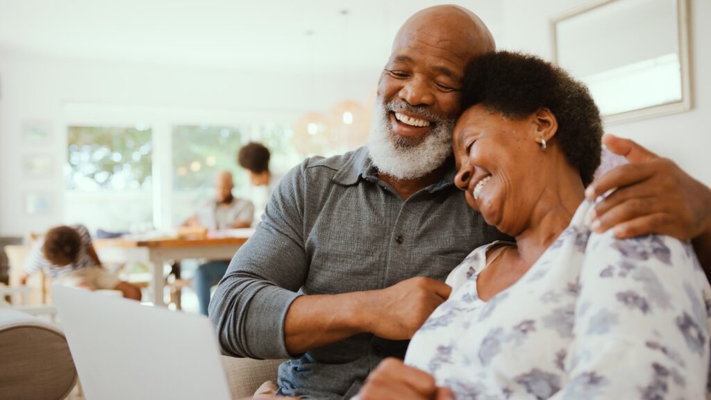 Couple learning difference between funeral cover and life cover